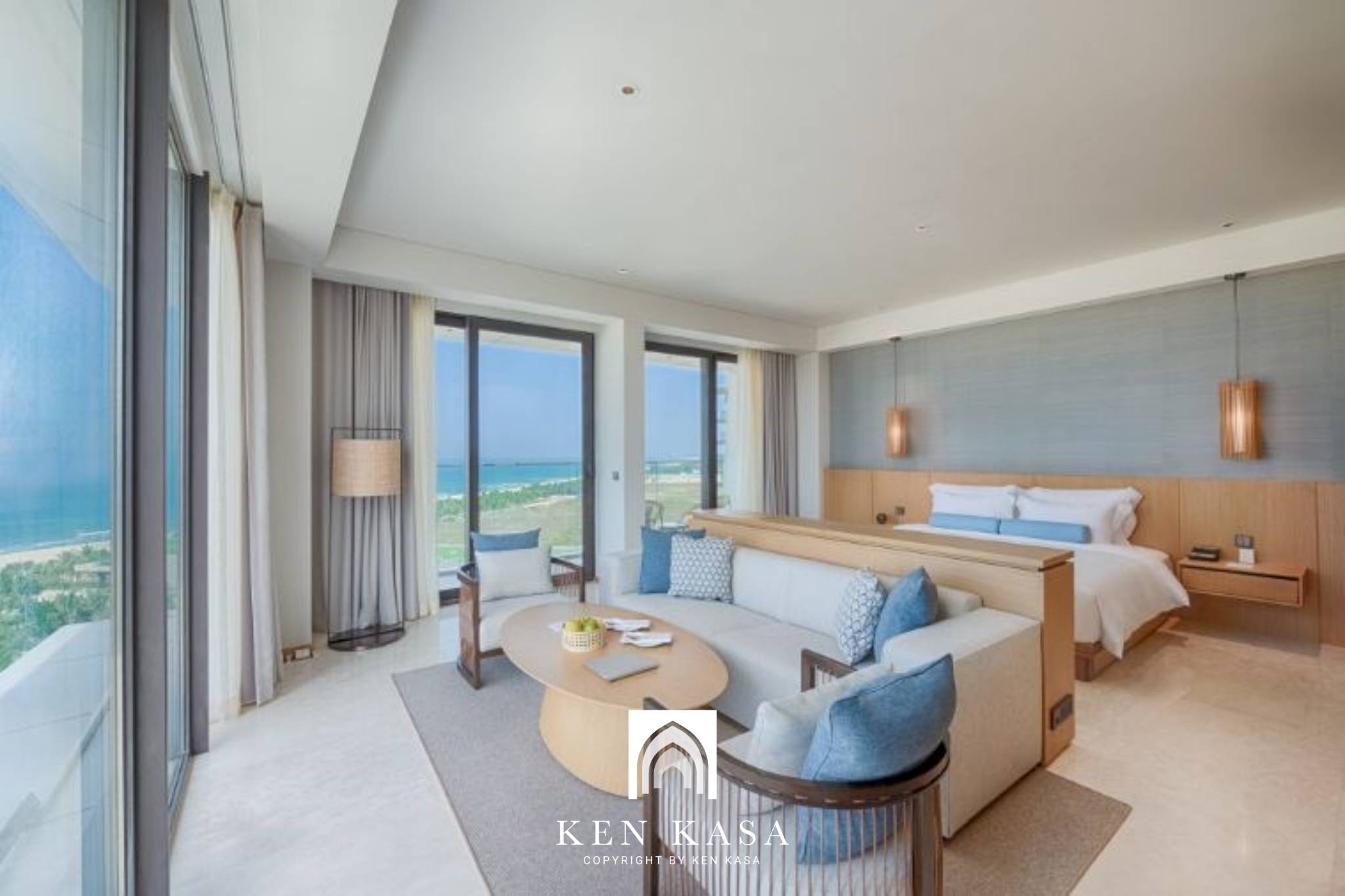 Ph&ograve;ng corner suite trong kh&aacute;ch sạn 